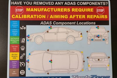 ADAS Component Key and Warning in Concord, CA | TechZone Auto